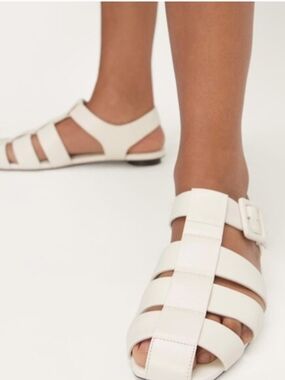 Everlane Day White Fisherman Sandals